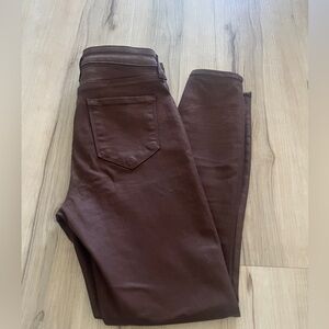 L’agence Margot coated crop high waist size 26